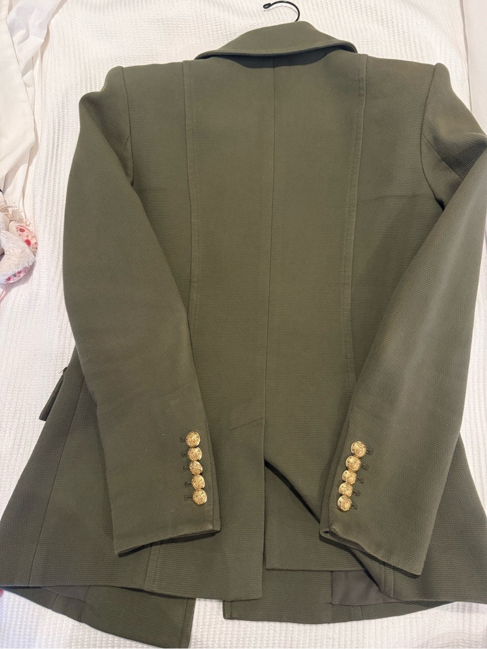 Veronica Beard Olive Utility Jacket with Gold Buttons - Picture 5 of 5